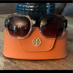 Grey/Black Tory Burch sunglasses